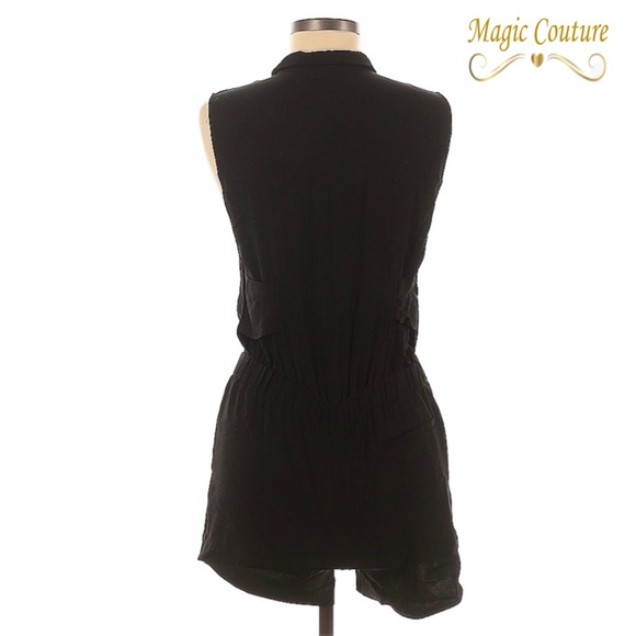 A.L.C. Drew Button Front Black Romper🖤🖤🖤 - Picture 3 of 14